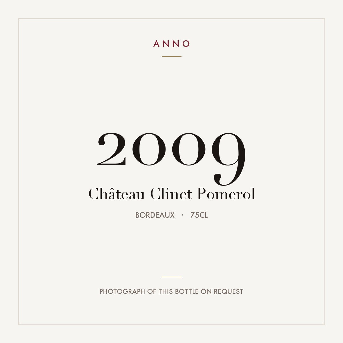 Chateau Clinet Pomerol 2009 AOC 0,75l