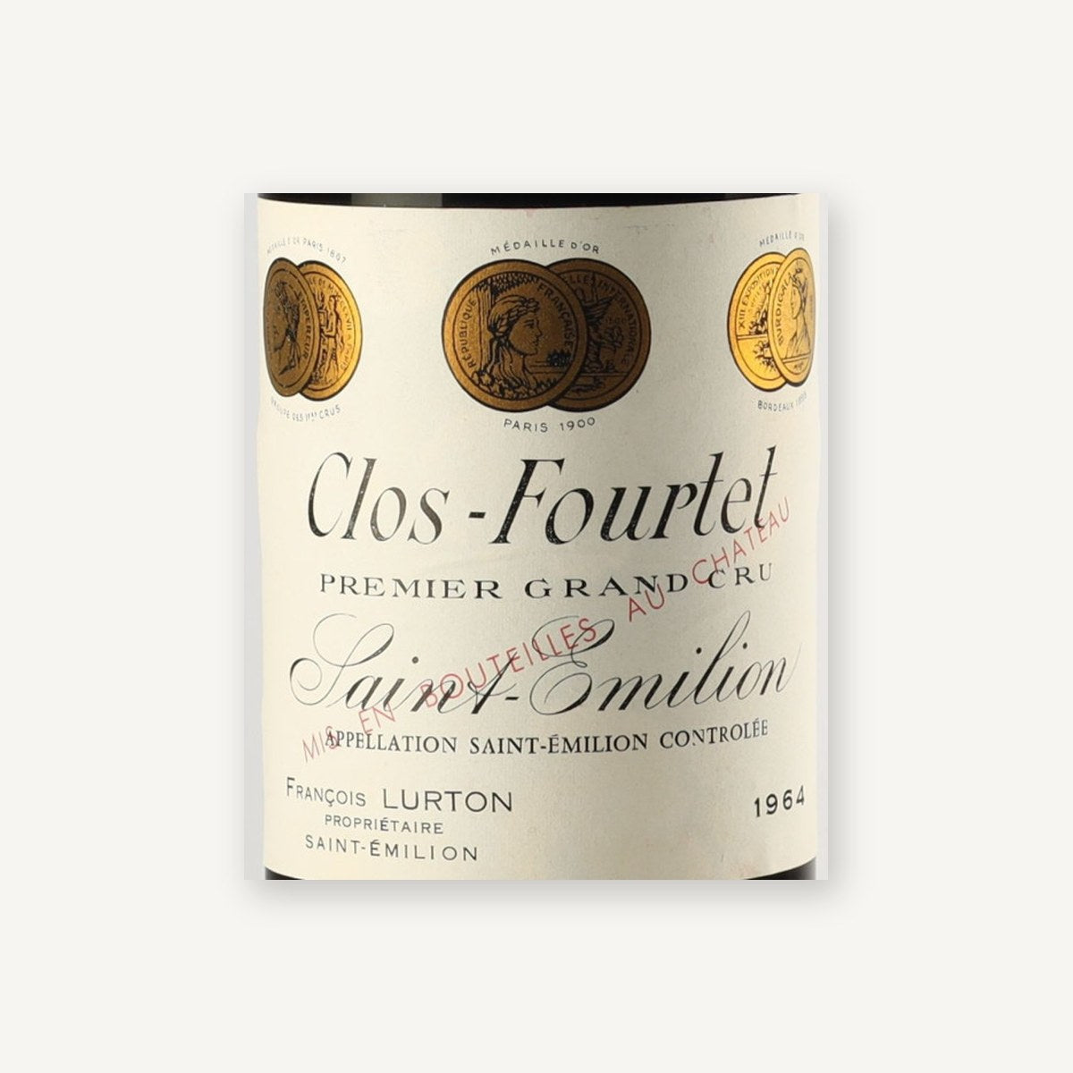 Chateau Clos Fourtet Saint-Emilion 1964 AOC 0,75l