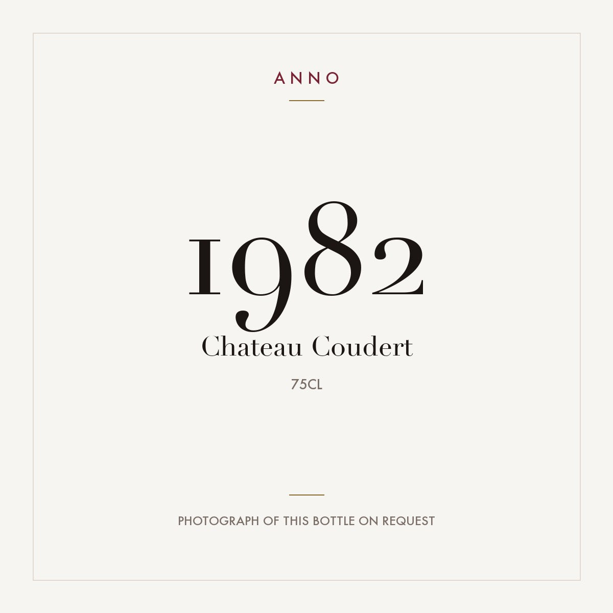 Chateau Coudert 1982 0,75l