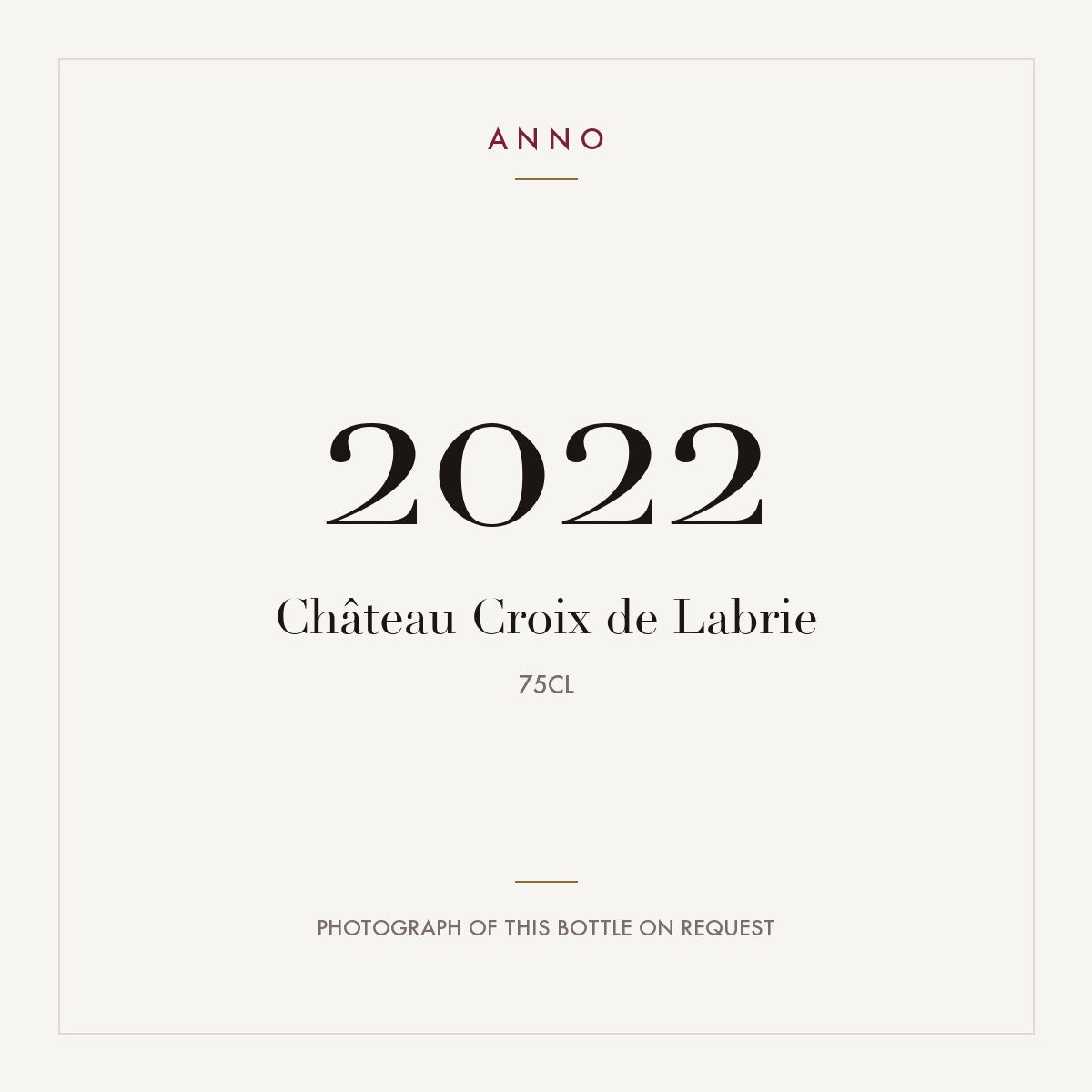 Chateau Croix de Labrie Saint-Emilion Grand Cru 2022 AOC 0,75l
