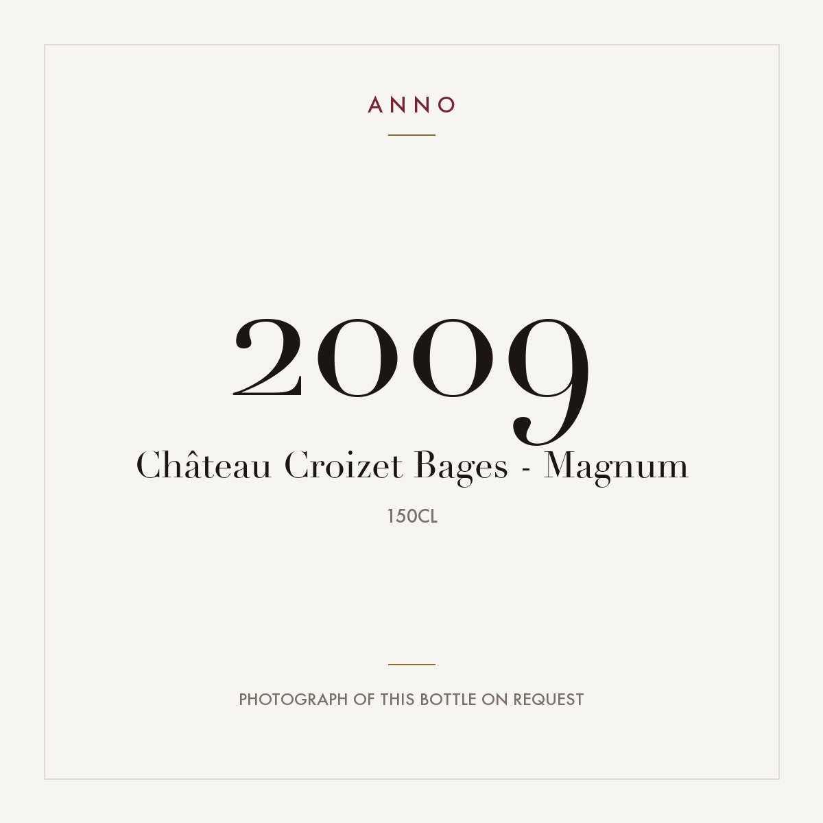 Chateau Croizet-Bages Pauillac 2009 AOC 1,5l