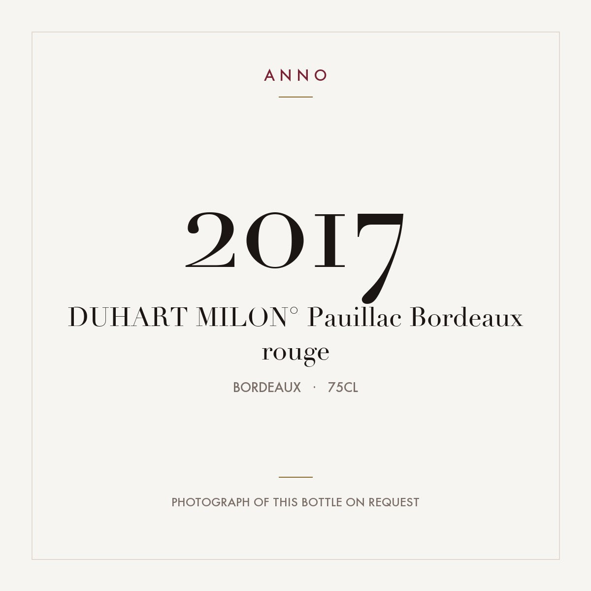 Chateau Duhart-Milon Pauillac 2017 AOC 0,75l