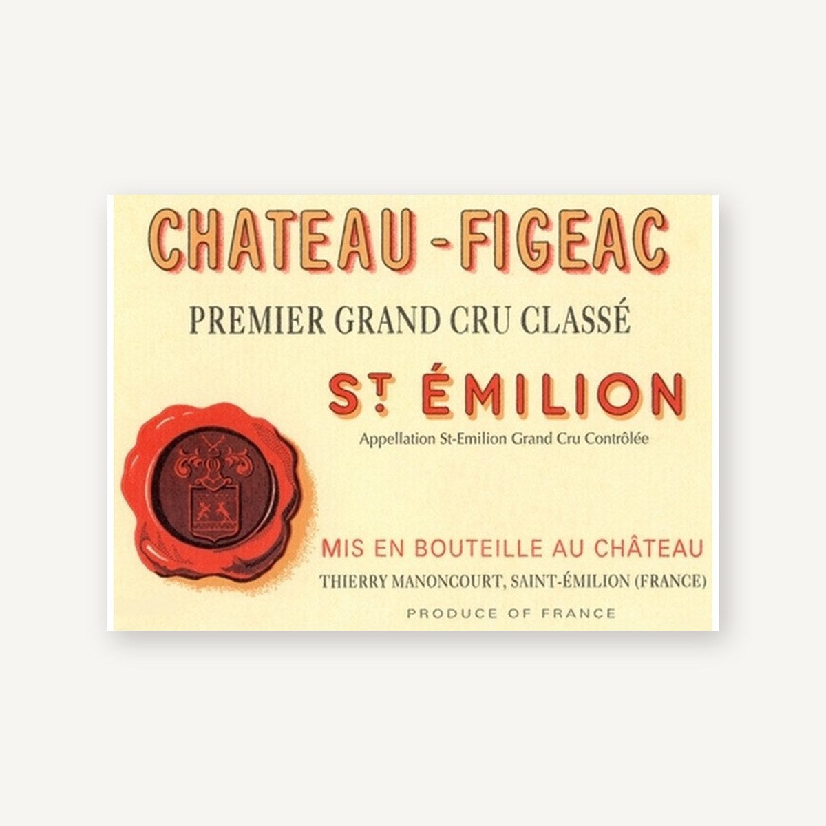 Chateau Figeac Saint-Emilion 2014 AOC 0,75l