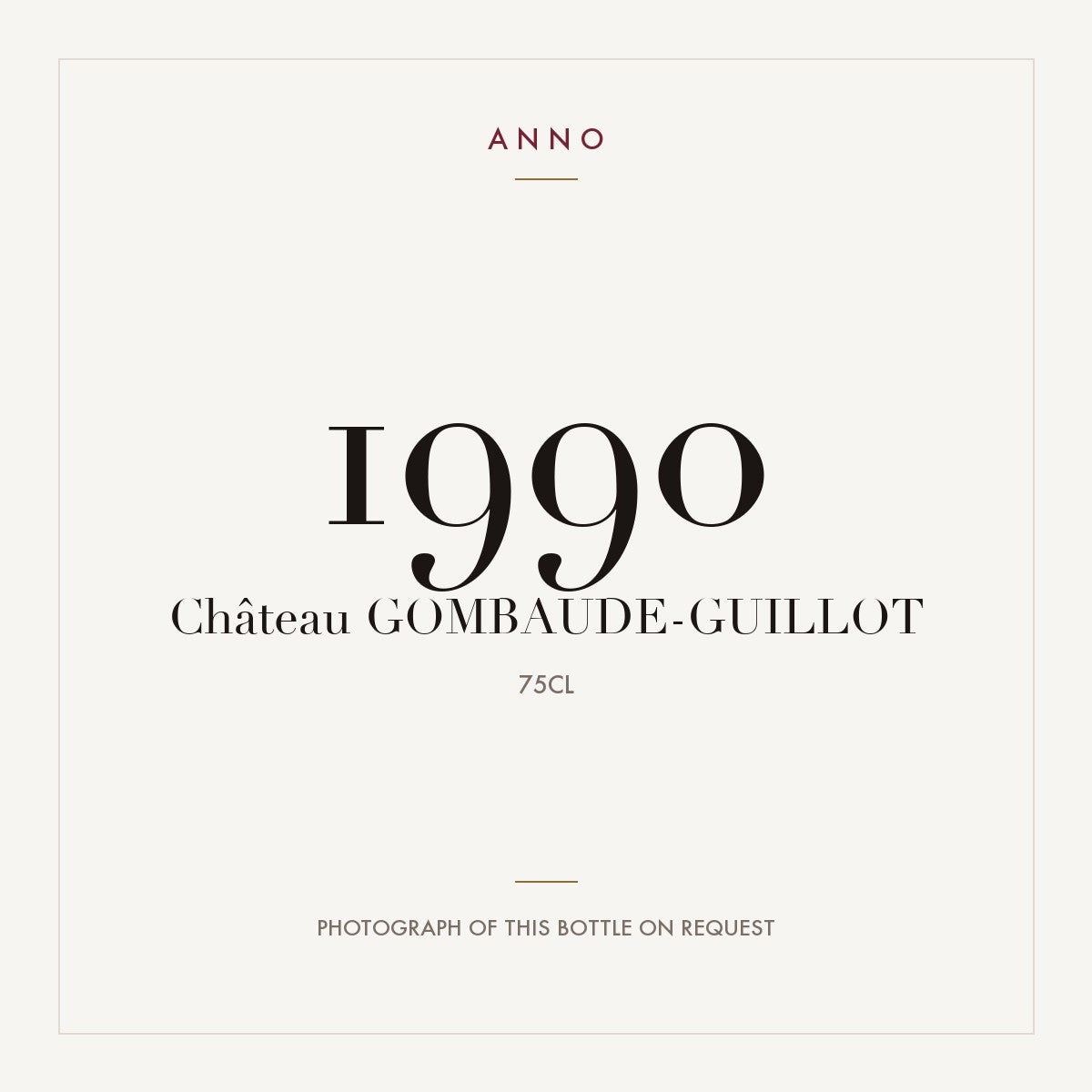 Chateau Gombaude-Guillot Pomerol 1990 AOC 0,75l