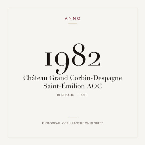 Chateau Grand Corbin-Despagne Saint-Emilion 1982 AOC 0,75l