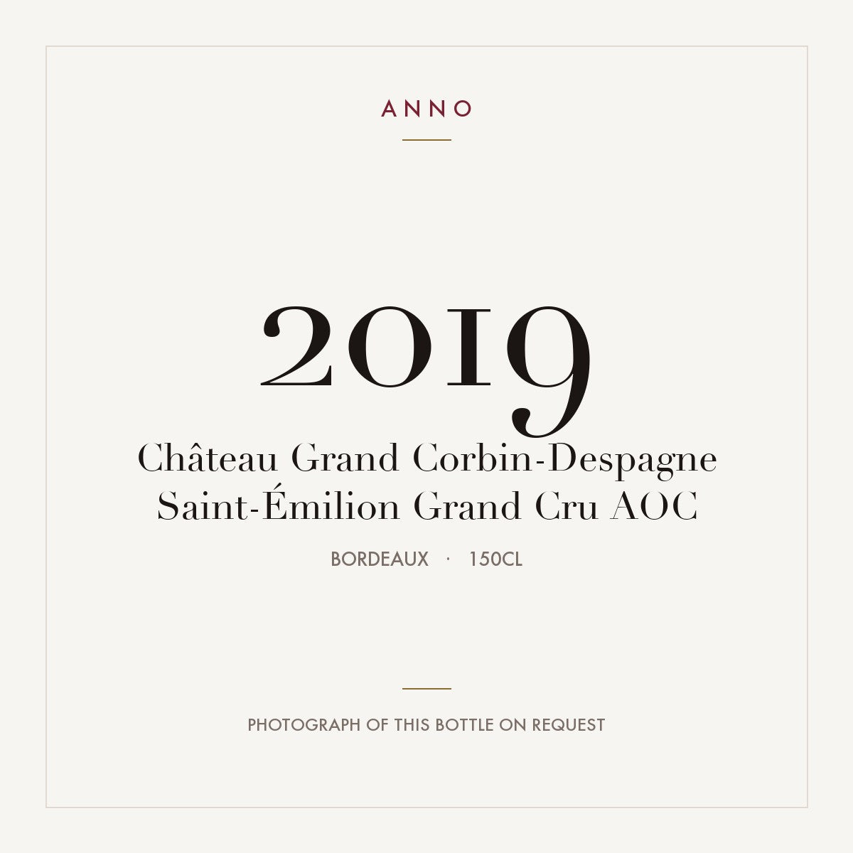 Chateau Grand Corbin-Despagne Saint-Emilion Grand Cru 2019 AOC 1,5l
