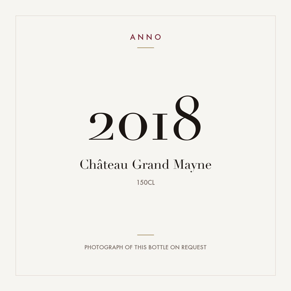 Chateau Grand Mayne Saint-Emilion Grand Cru 2018 AOC 1,5l