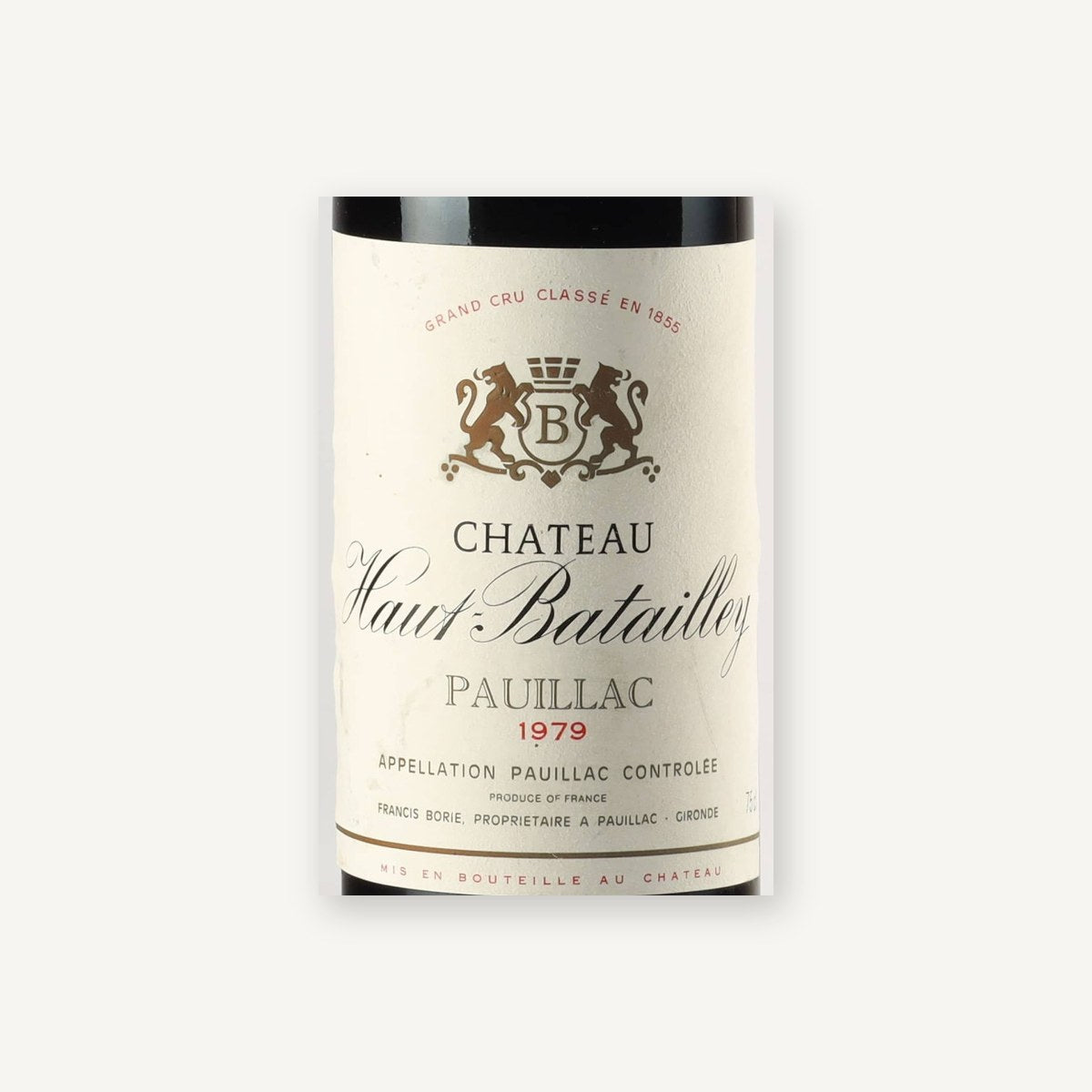 Chateau Haut-Batailley Pauillac 1979 AOC 0,75l
