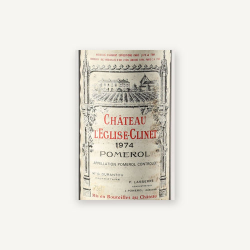 Chateau L'Eglise-Clinet Pomerol 1974 AOC 0,75l