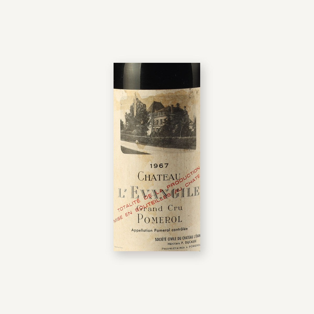 Chateau L'Evangile Pomerol 1967 AOC 0,75l