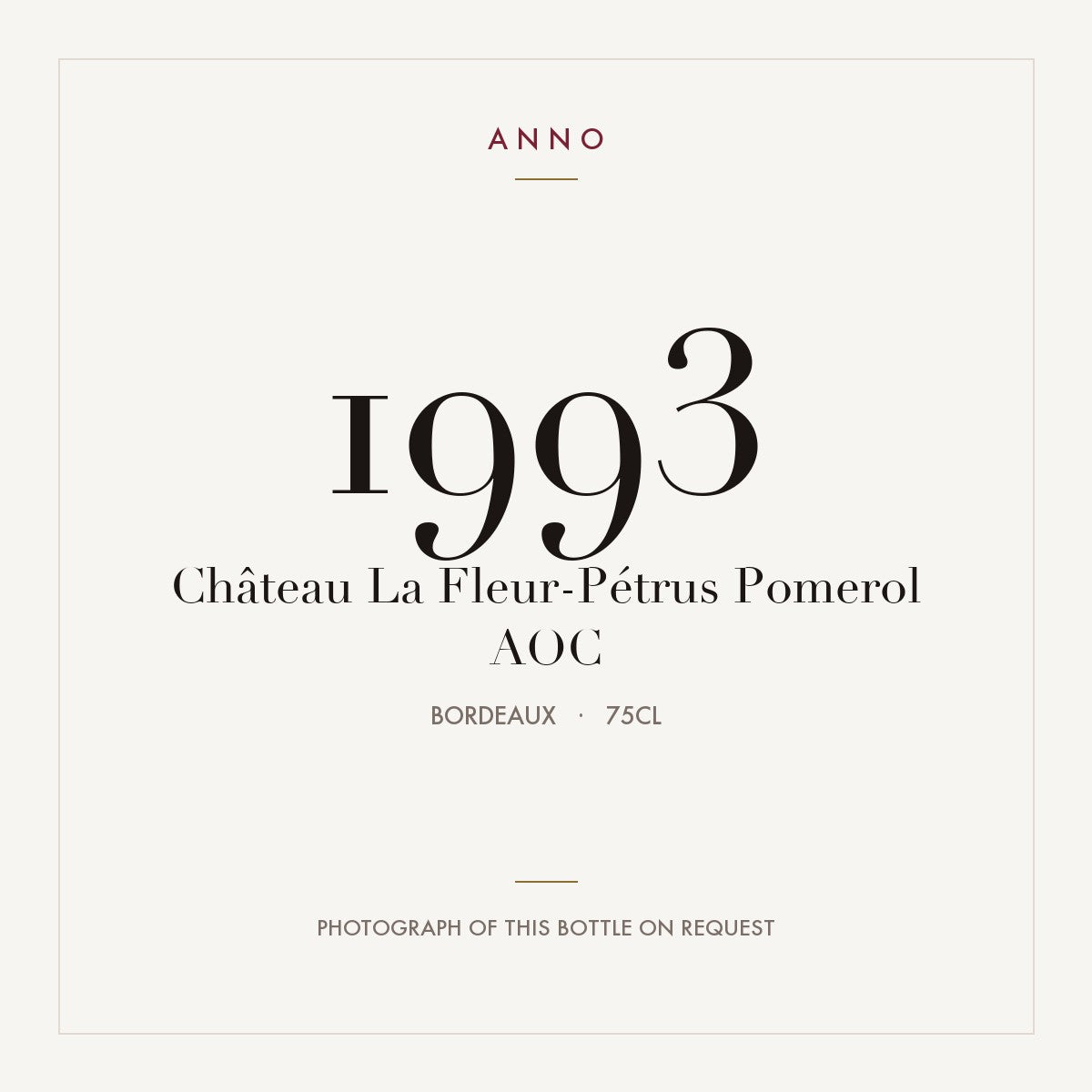 Chateau La Fleur-Petrus Pomerol 1993 AOC 0,75l