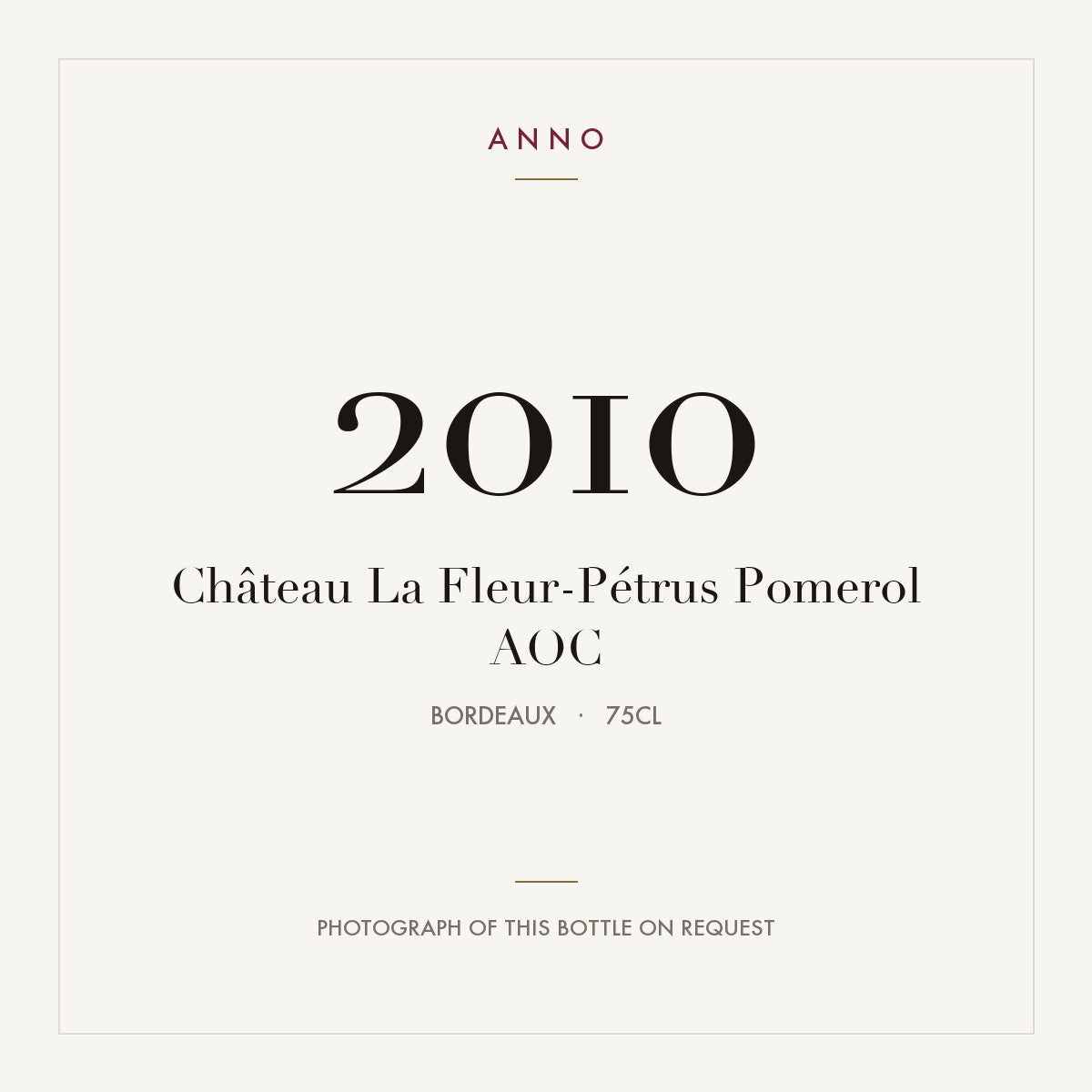 Chateau La Fleur-Petrus Pomerol 2010 AOC 0,75l