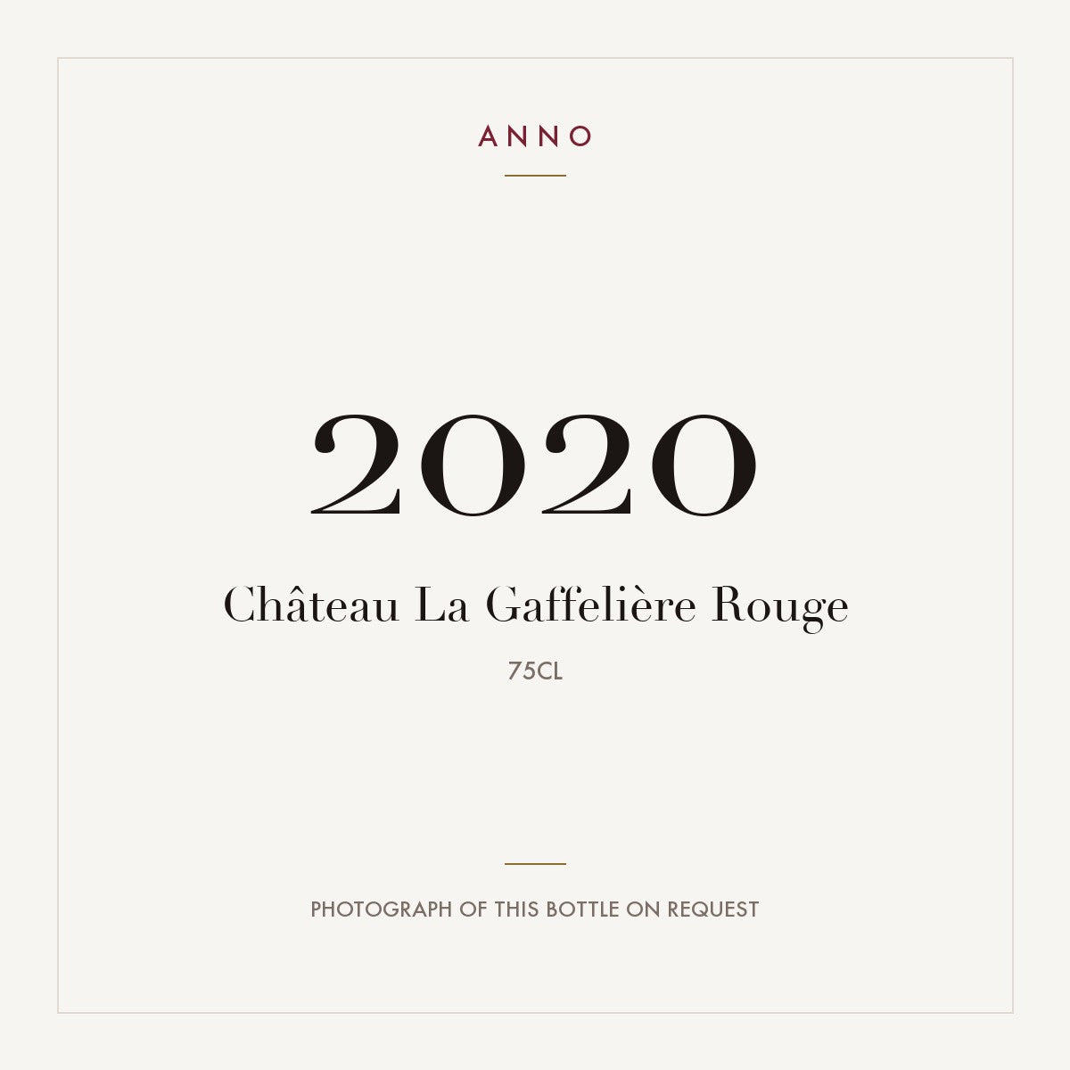 Chateau La Gaffeliere Saint-Emilion 2020 AOC 0,75l