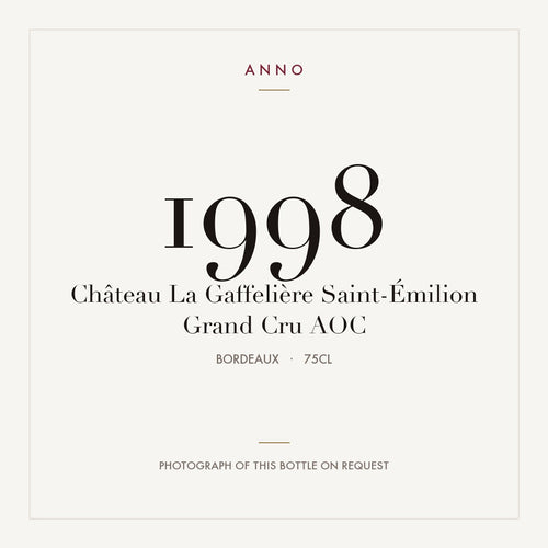 Chateau La Gaffeliere Saint-Emilion Grand Cru 1998 AOC 0,75l