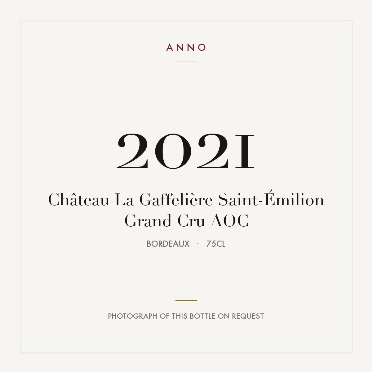 Chateau La Gaffeliere Saint-Emilion Grand Cru 2021 AOC 0,75l