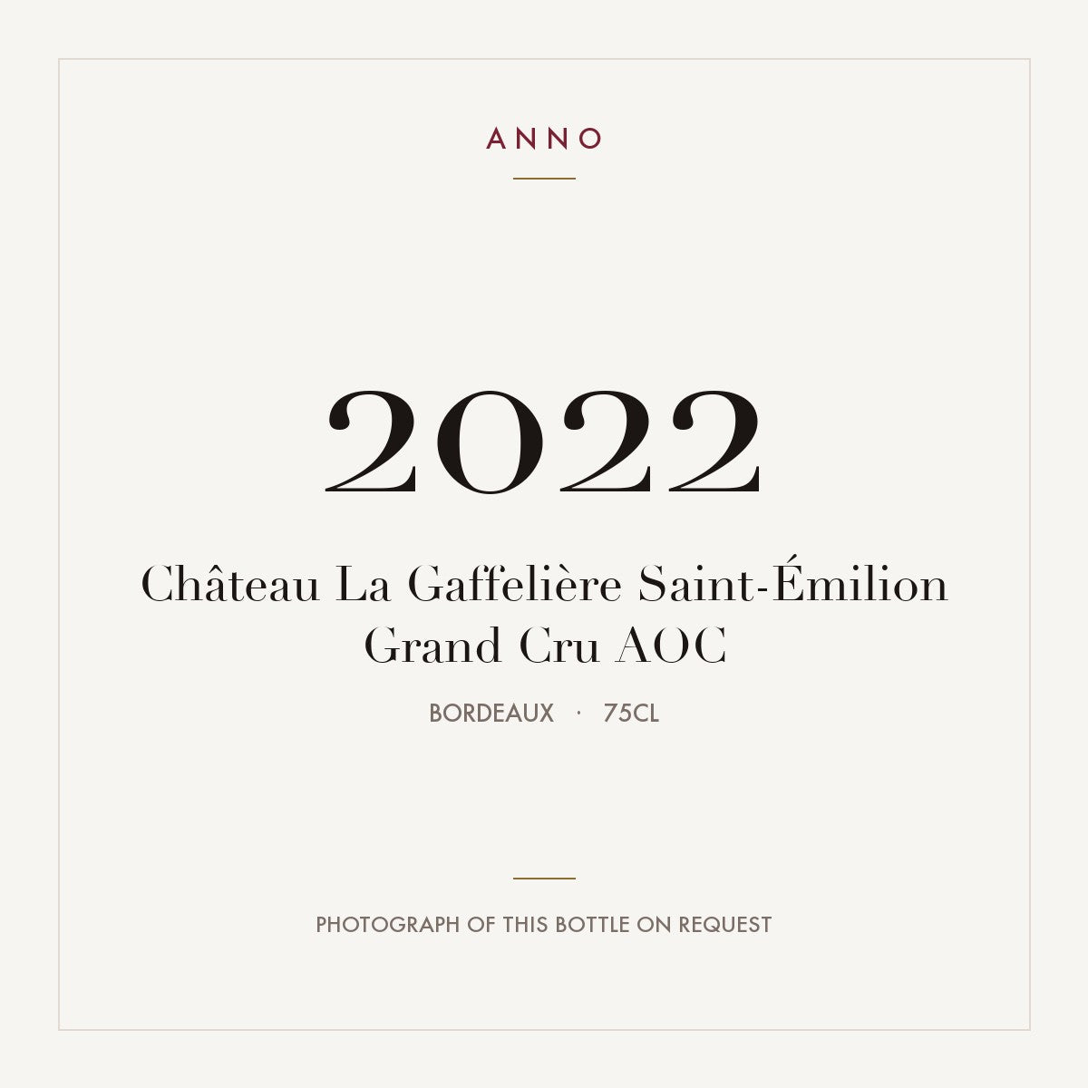 Chateau La Gaffeliere Saint-Emilion Grand Cru 2022 AOC 0,75l