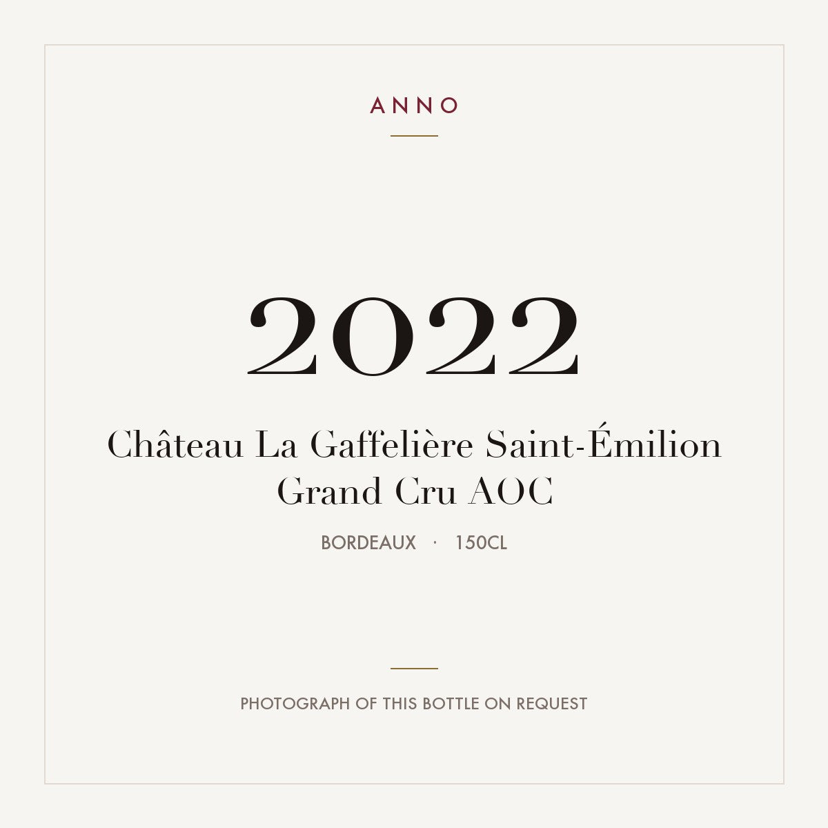 Chateau La Gaffeliere Saint-Emilion Grand Cru 2022 AOC 1,5l
