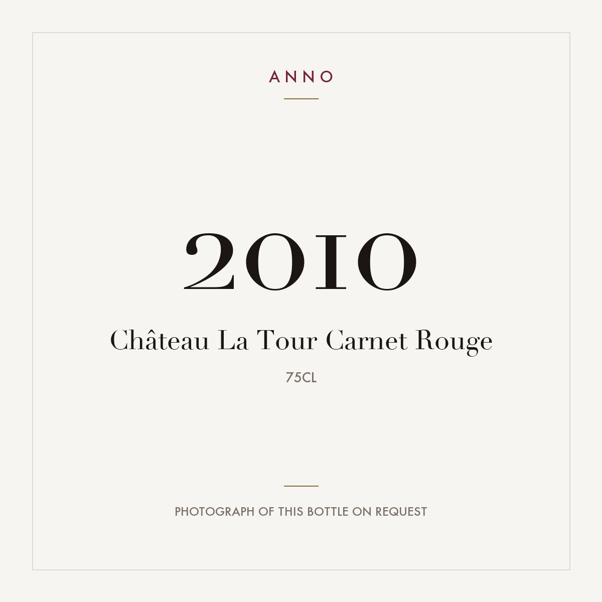Chateau La Tour Carnet Haut-Medoc 2010 AOC 0,75l