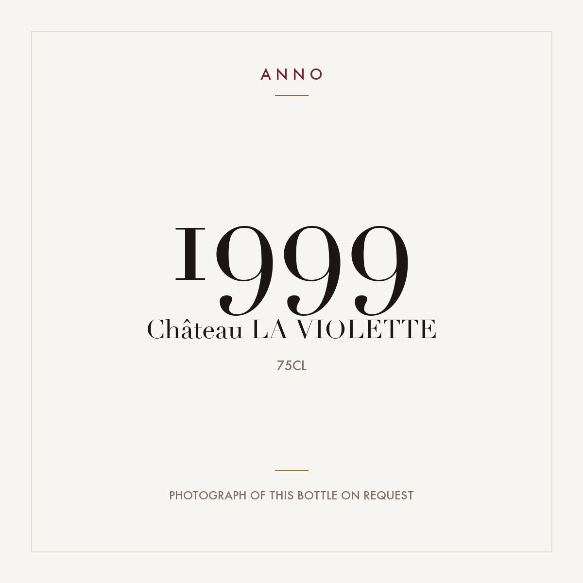 Chateau La Violette Pomerol 1999 AOC 0,75l