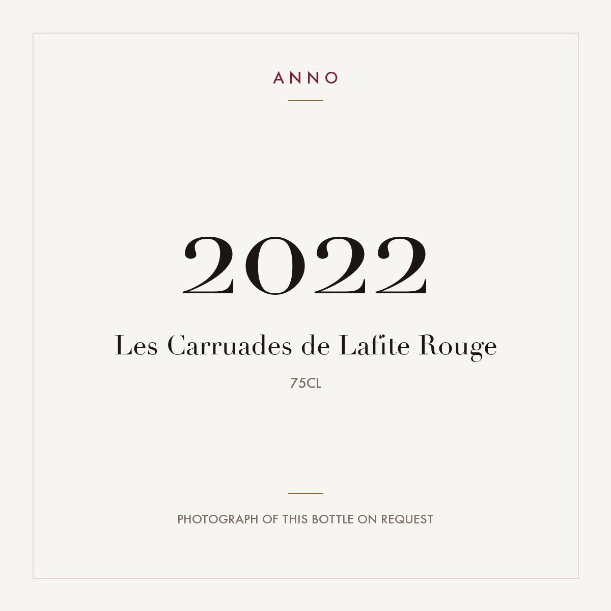 Chateau Lafite Rothschild Carruades de Lafite Pauillac 2022 AOC 0,75l