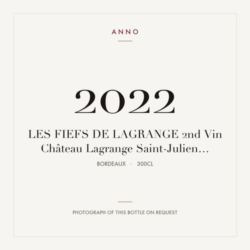 Chateau Lagrange Les Fiefs de Lagrange Saint-Julien 2022 AOC 3l