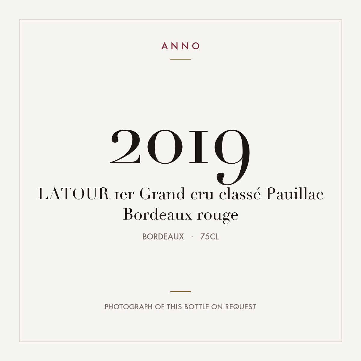 Chateau Latour Pauillac 2019 AOC 0,75l