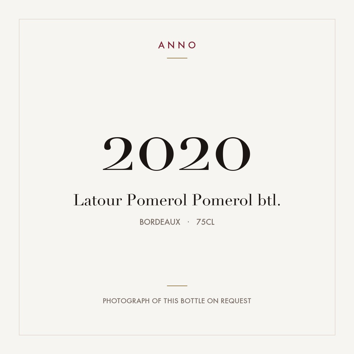 Chateau Latour a Pomerol Pomerol 2020 AOC 0,75l