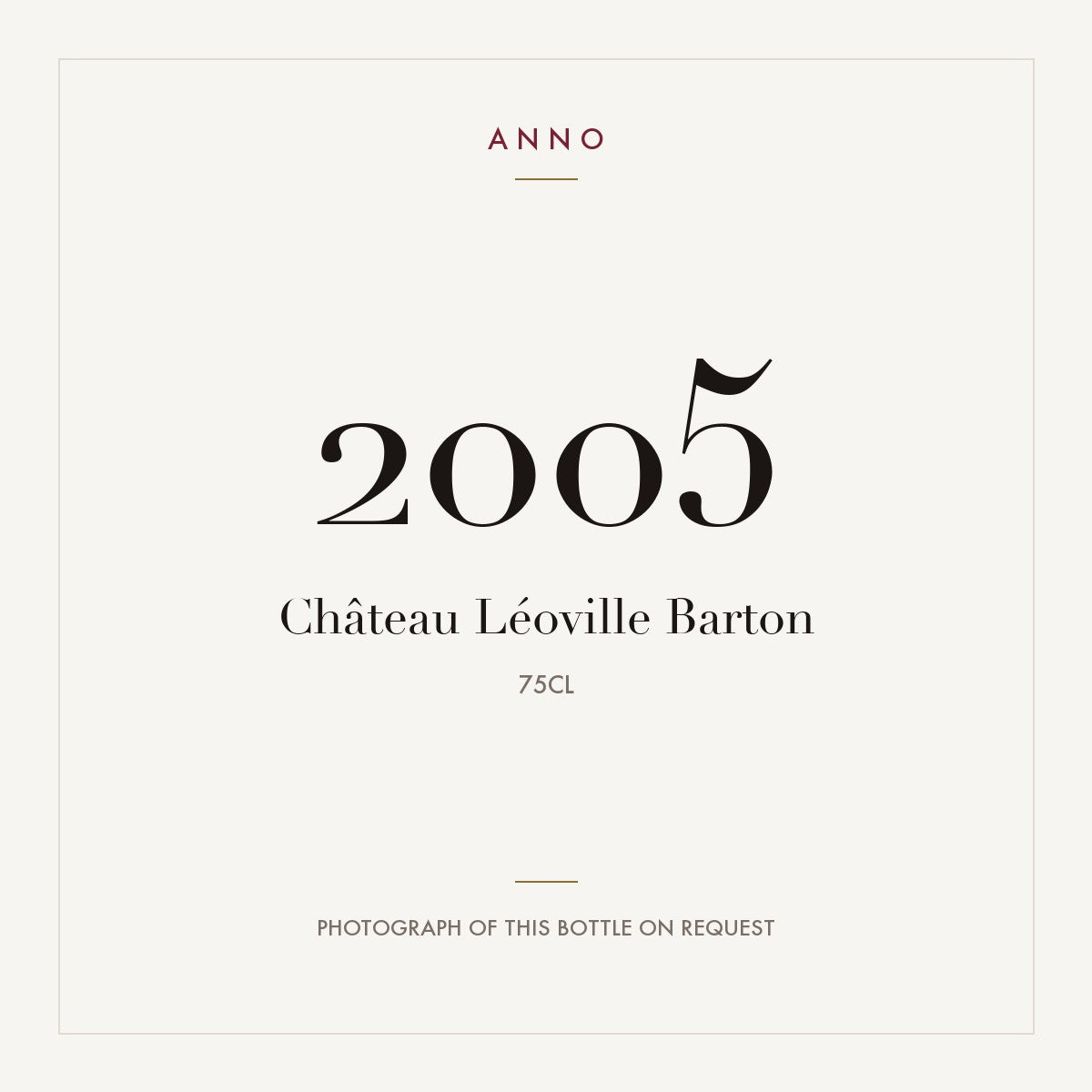 Chateau Leoville Barton Saint-Julien 2005 AOC 0,75l