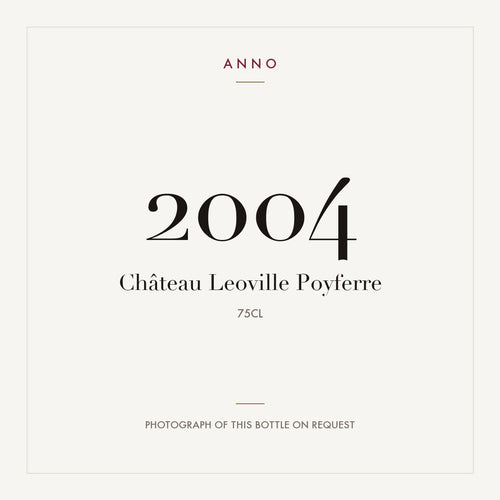Chateau Leoville Poyferre Saint-Julien 2004 AOC 0,75l
