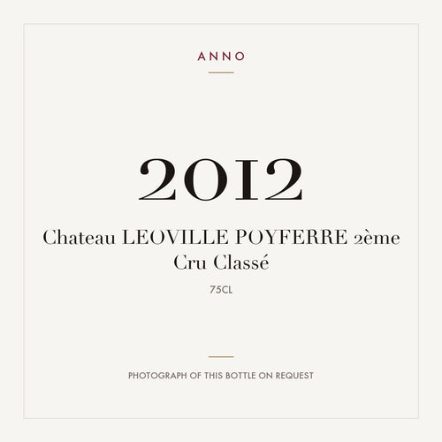 Chateau Leoville Poyferre Saint-Julien 2012 AOC 0,75l