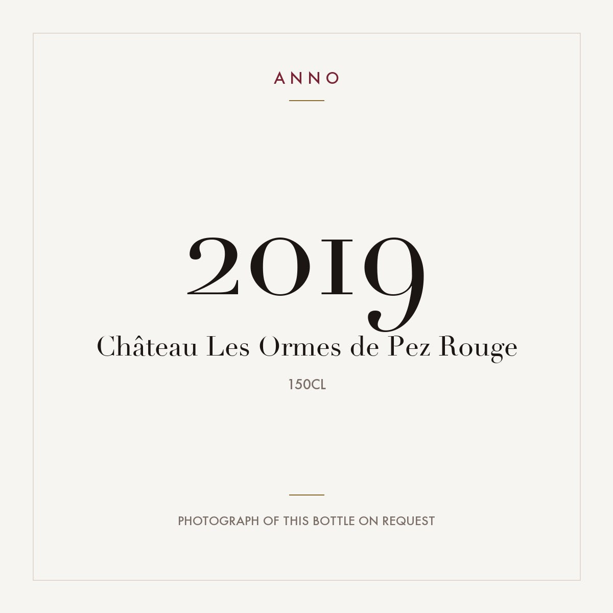 Chateau Les Ormes de Pez Saint-Estephe 2019 AOC 1,5l