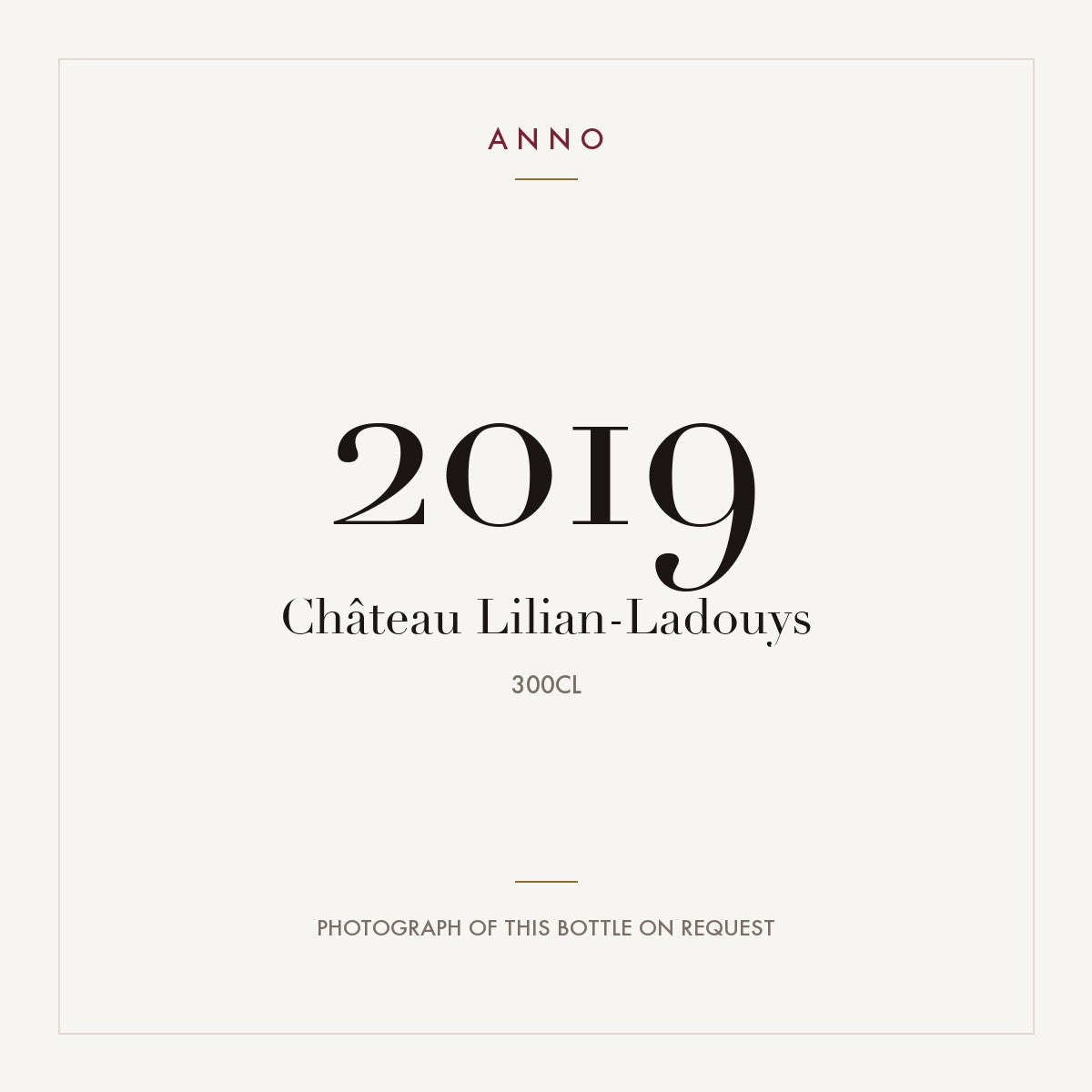 Chateau Lilian-Ladouys Saint-Estephe 2019 AOC 3l