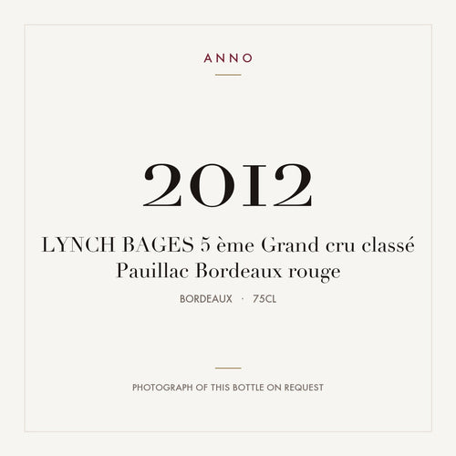 Chateau Lynch-Bages Pauillac 2012 AOC 0,75l