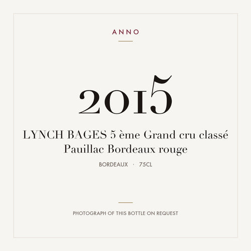 Chateau Lynch-Bages Pauillac 2015 AOC 0,75l