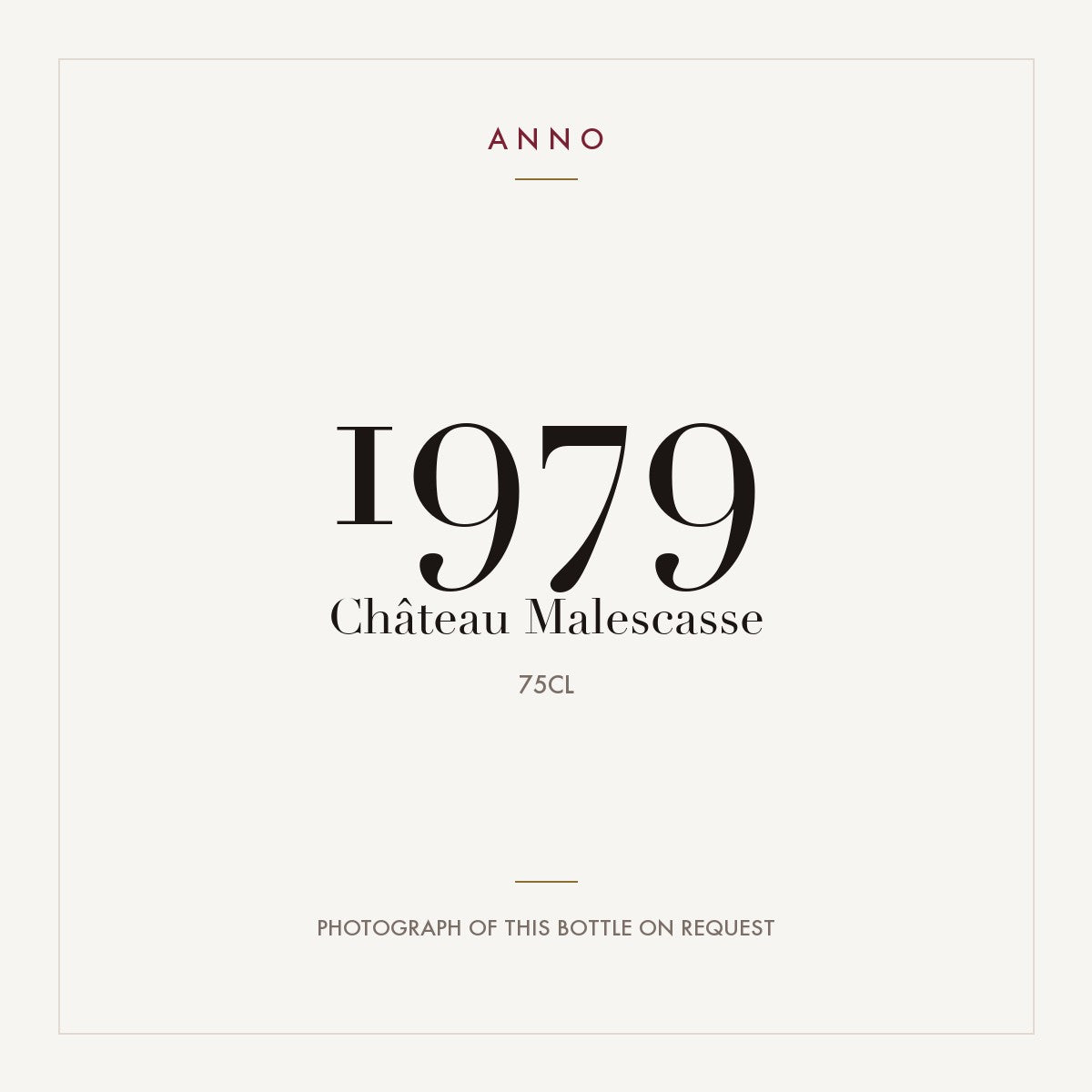Chateau Malescasse Haut-Medoc 1979 AOC 0,75l