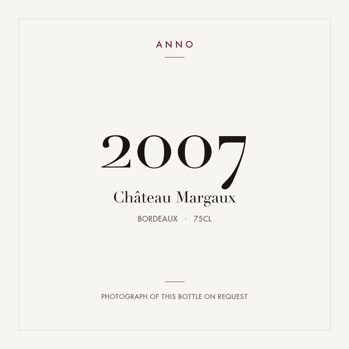 Chateau Margaux Margaux 2007 AOC 0,75l