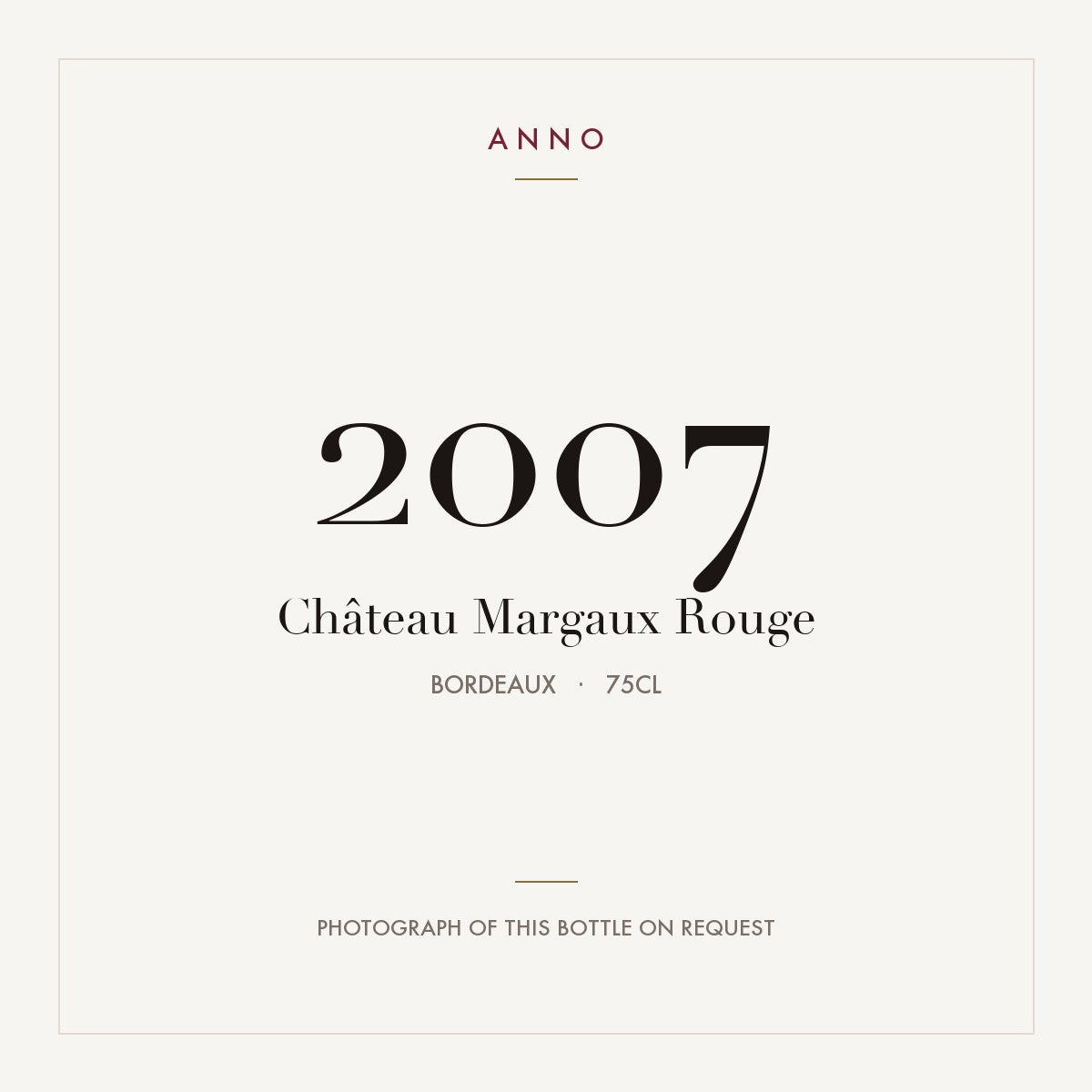 Chateau Margaux Margaux 2007 AOC 0,75l