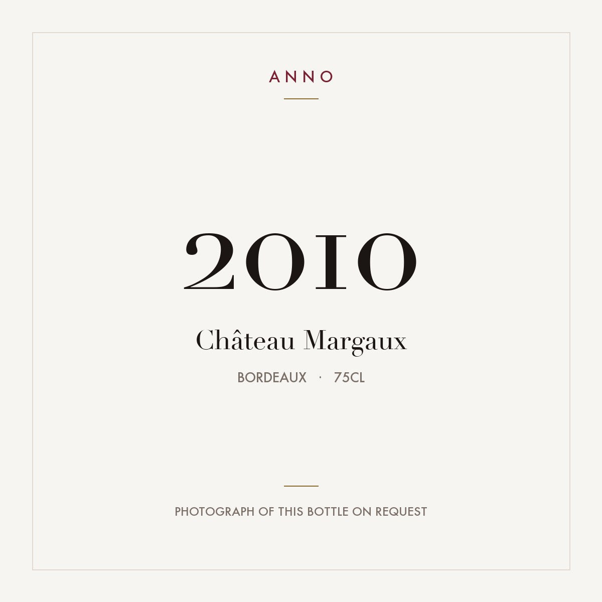 Chateau Margaux Margaux 2010 AOC 0,75l