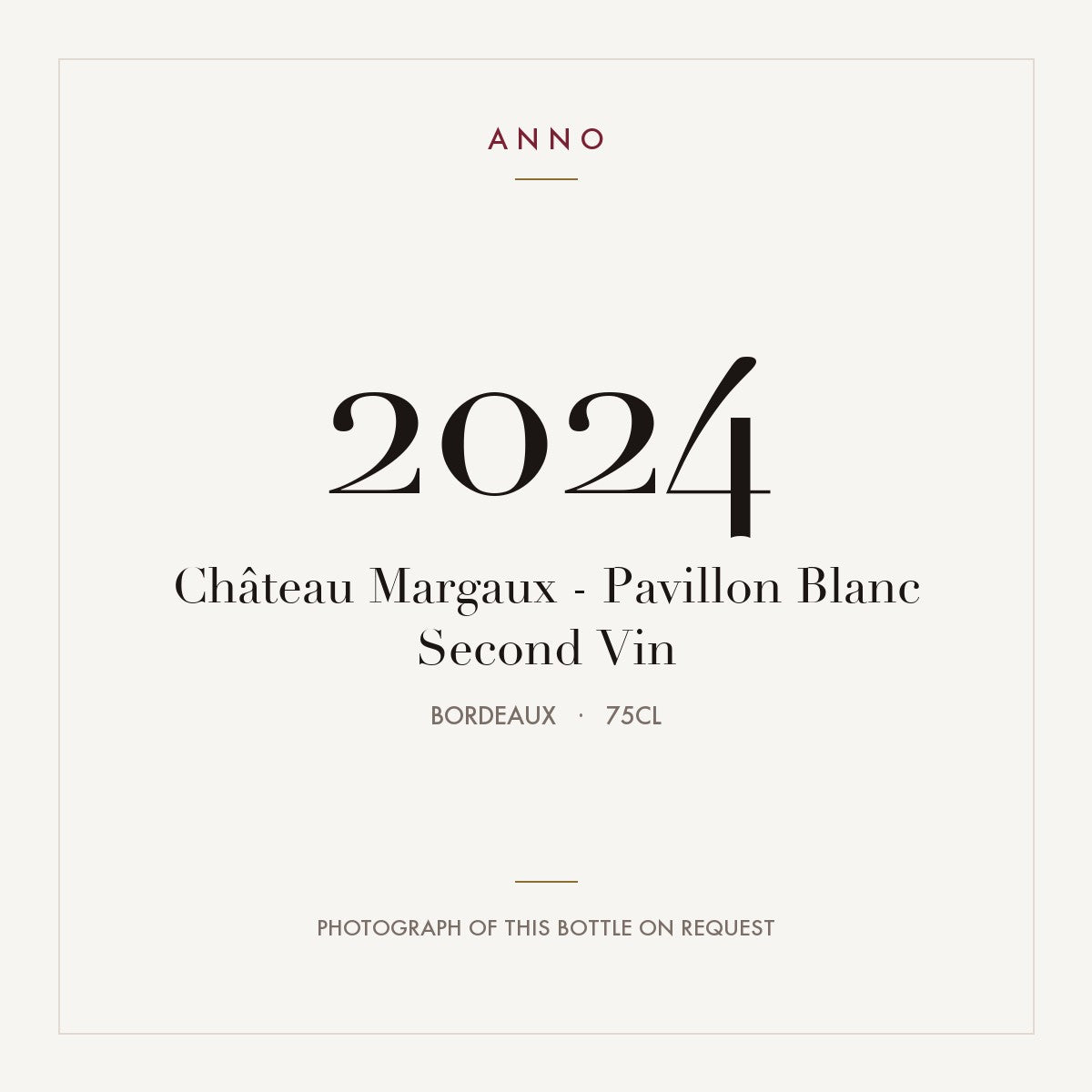 Chateau Margaux Pavillon Blanc Bordeaux 2024 AOC 0,75l