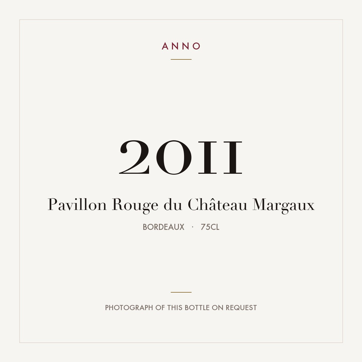 Chateau Margaux Pavillon Rouge du Chateau Margaux 2011 AOC 0,75l