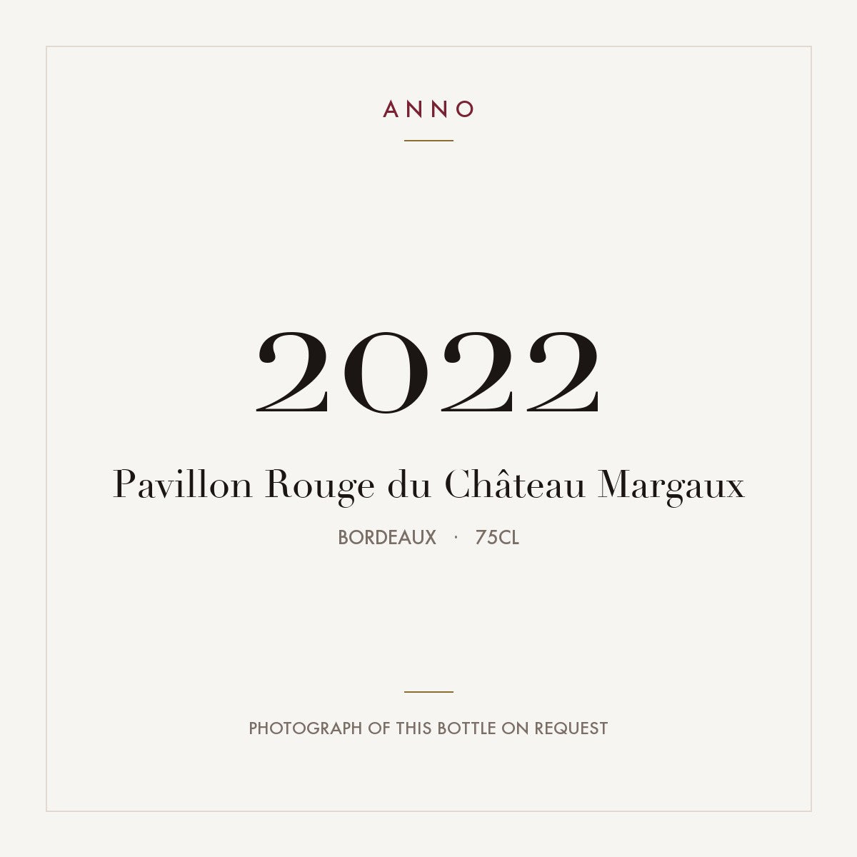 Chateau Margaux Pavillon Rouge du Chateau Margaux 2022 AOC 0,75l