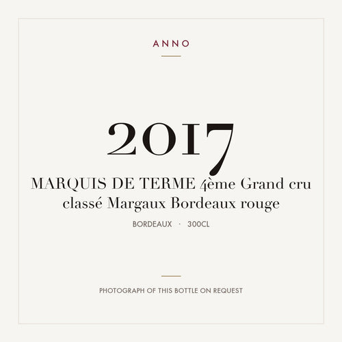 Chateau Marquis de Terme Margaux 2017 AOC 3l