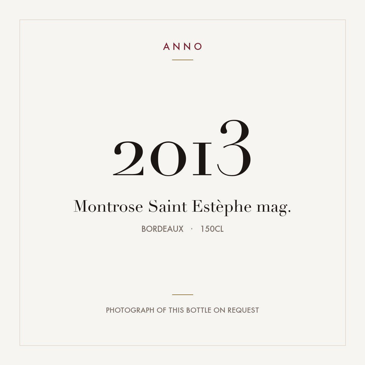 Chateau Montrose Saint-Estephe 2013 AOC 1,5l