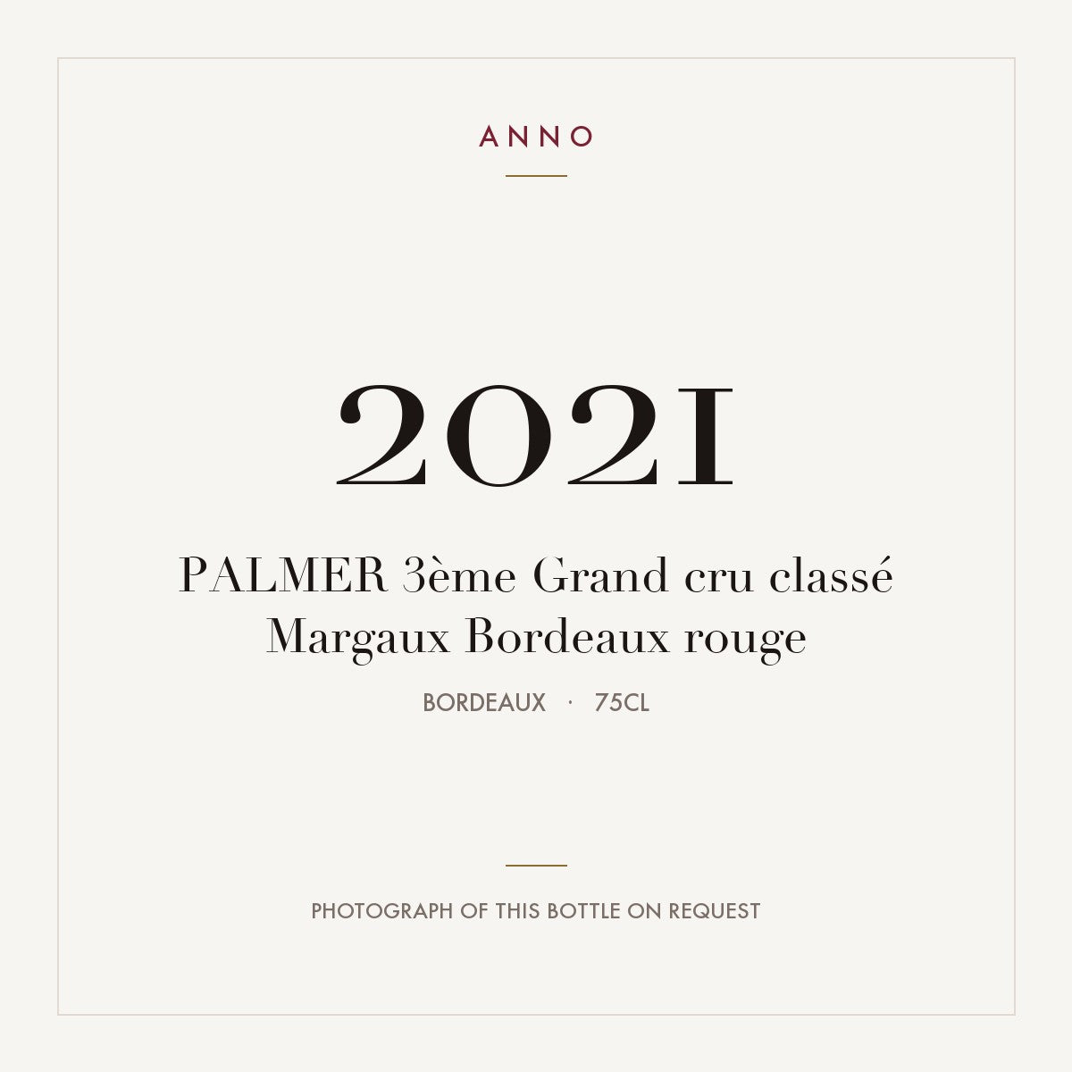Chateau Palmer Margaux 2021 AOC 0,75l