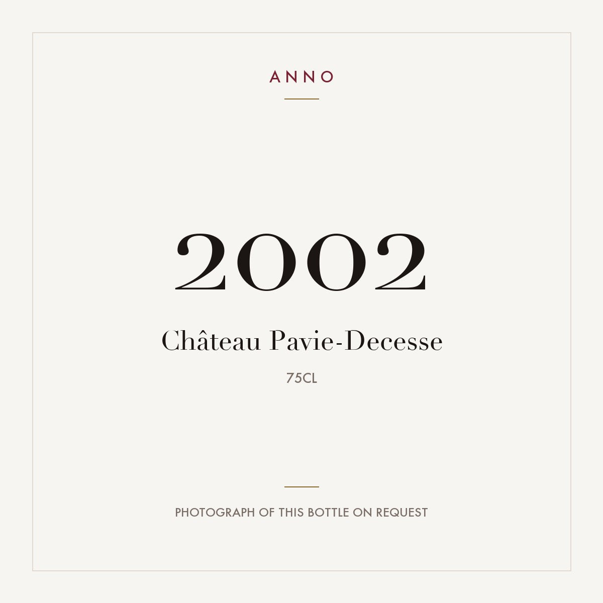Chateau Pavie-Decesse Saint-Emilion 2002 AOC 0,75l