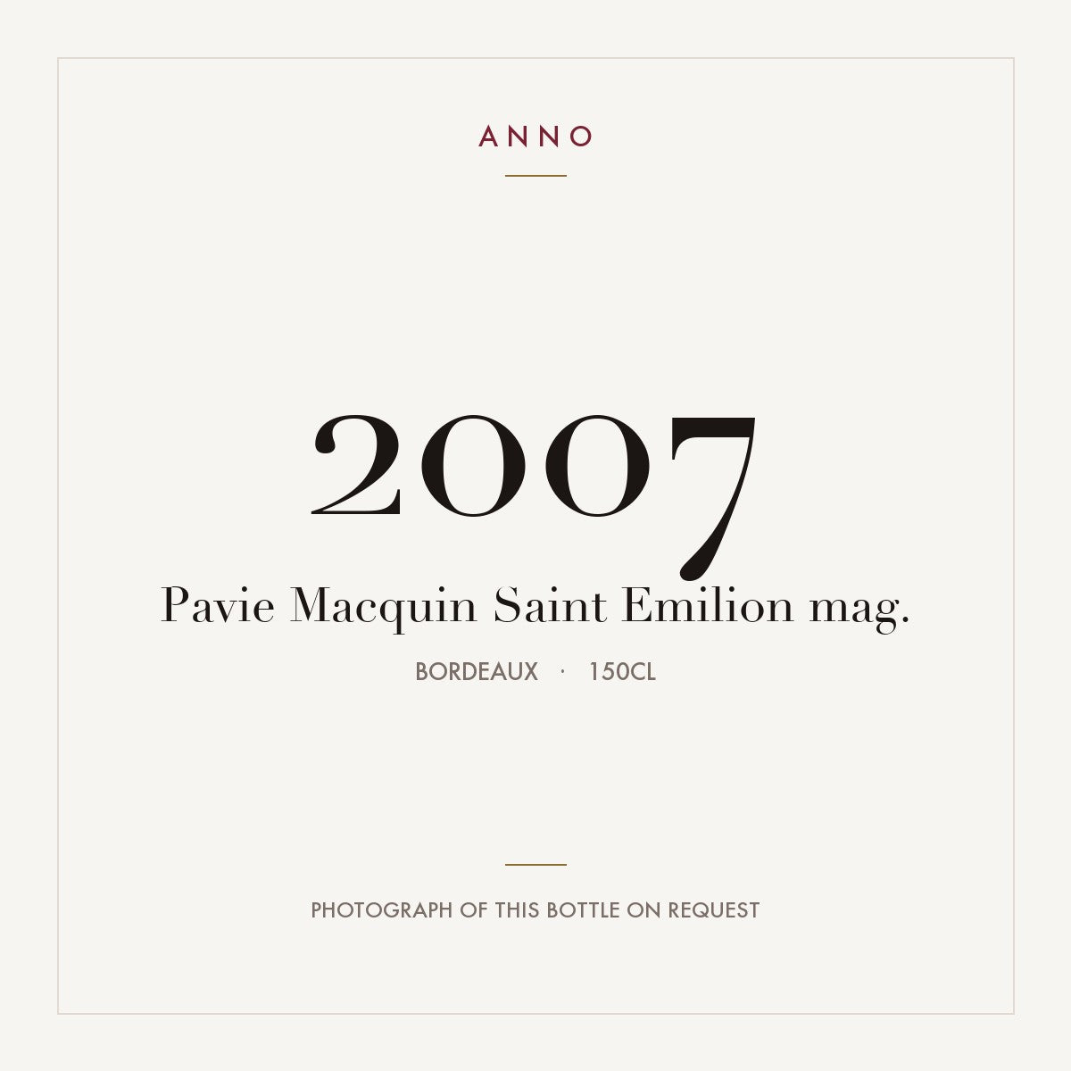 Chateau Pavie Macquin Saint-Emilion 2007 AOC 1,5l