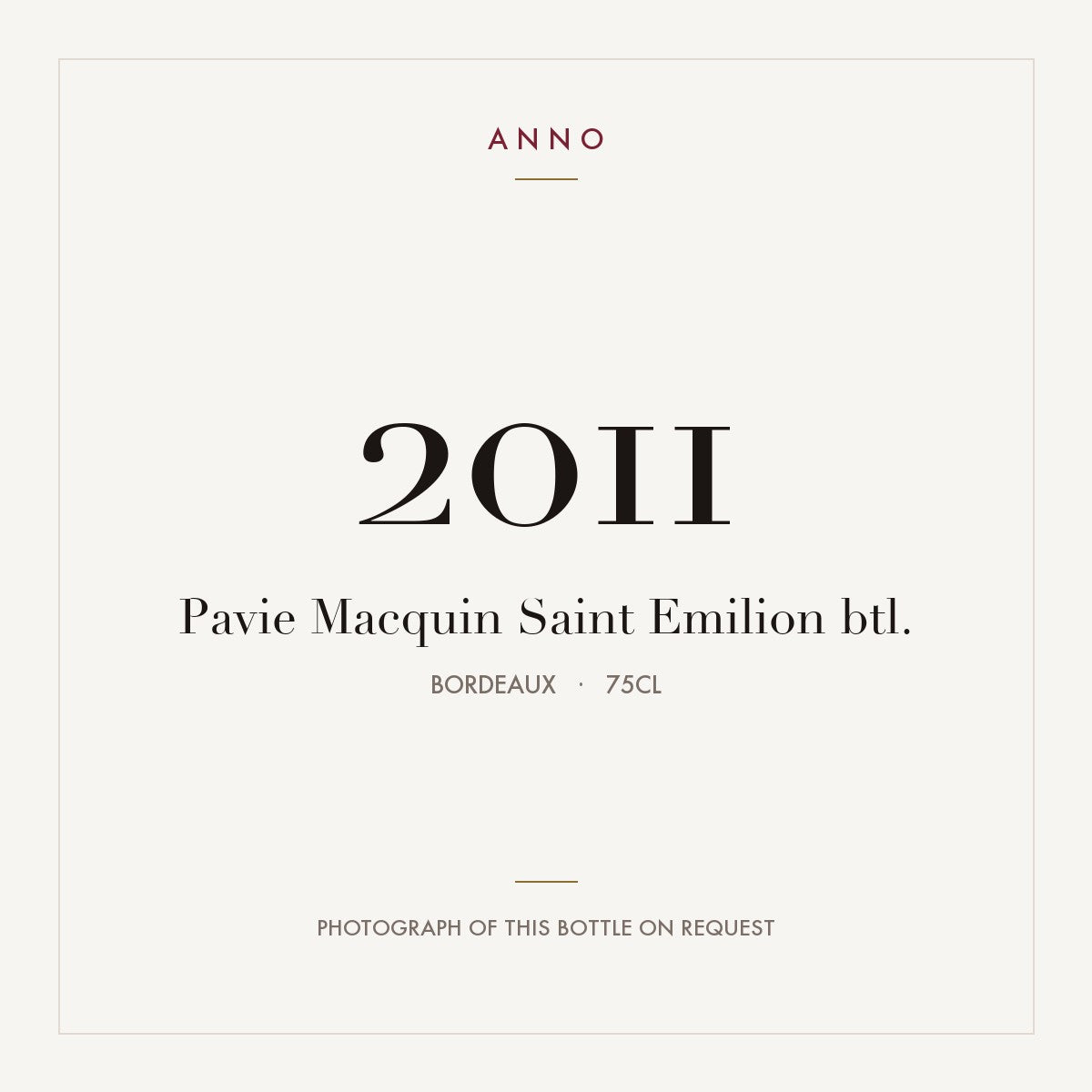 Chateau Pavie Macquin Saint-Emilion 2011 AOC 0,75l