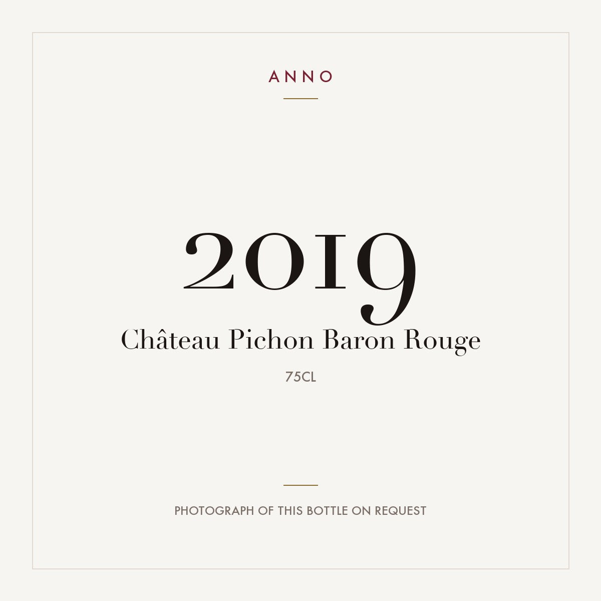 Chateau Pichon Baron Pauillac 2019 AOC 0,75l