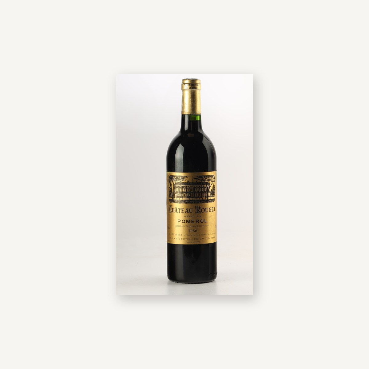 Chateau Rouget Pomerol 1986 AOC 0,75l