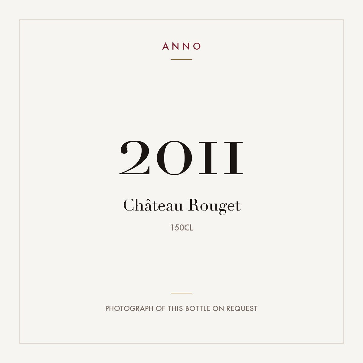 Chateau Rouget Pomerol 2011 AOC 1,5l